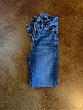 American Eagle Outfitters Women's Dark Blue Skinny Jeans size XS great condition